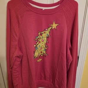 Pink Christmas Tree Sweater